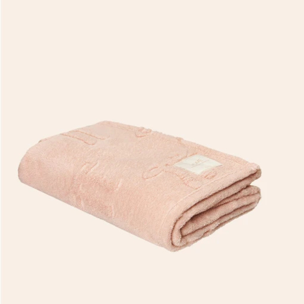 Manta Casal Alto Relevo em Soft Fleece Lovely