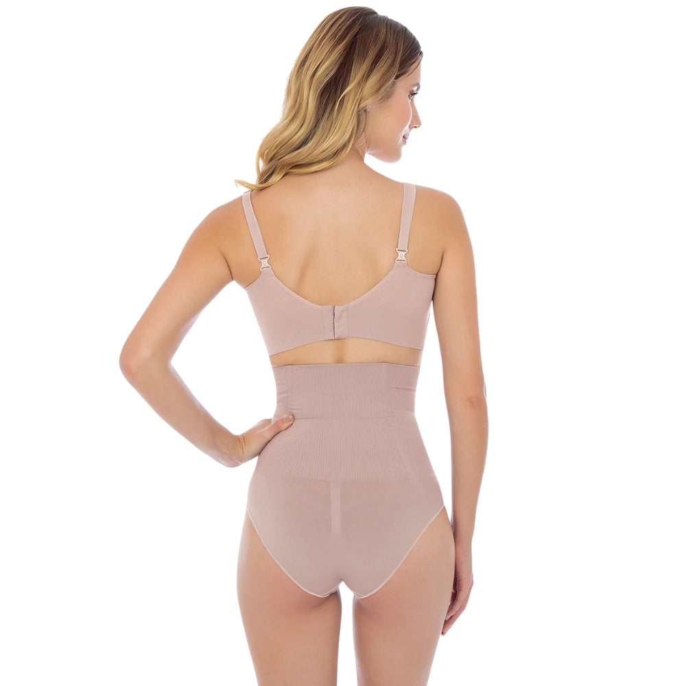 Calcinha Abdominal Cintura Alta com Barbatanas que não Enrolam e Redução de Medidas