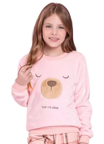 Pijama Jogger Bear Me Sleep Peludinho Lua Luá