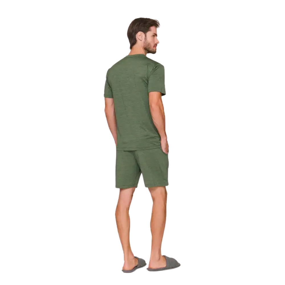 Pijama Curto Masculino para o Verão - Conforto em Poliamida Melange