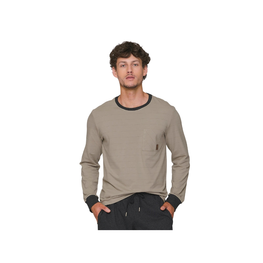 Pijama Jogger Masculino Camiseta Manga Longa e Calça Winterbound