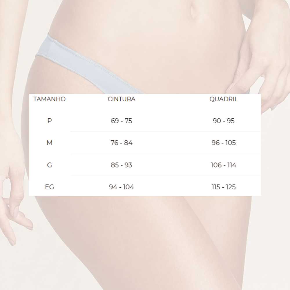 Calcinha Biquíni Acabamento Invisível em Microfibra: