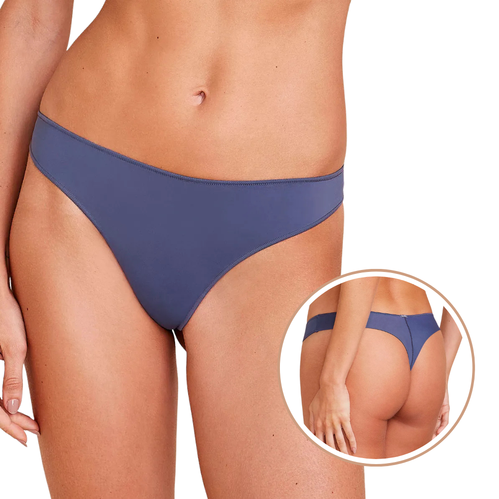 Calcinha Fio Dental Acabamento Invisível em Microfibra