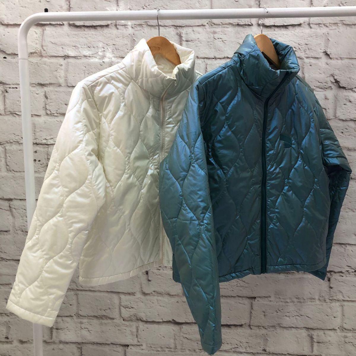 Jaqueta Puffer  Matelassê com Gola Alta e Bolsos Laterais e Internos