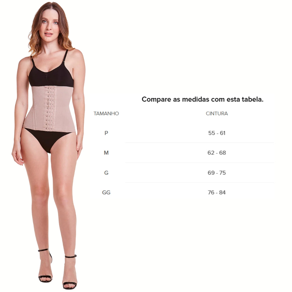 Corset de Alta Compressão: Reduza até 7cm e Valorize sua Cintura