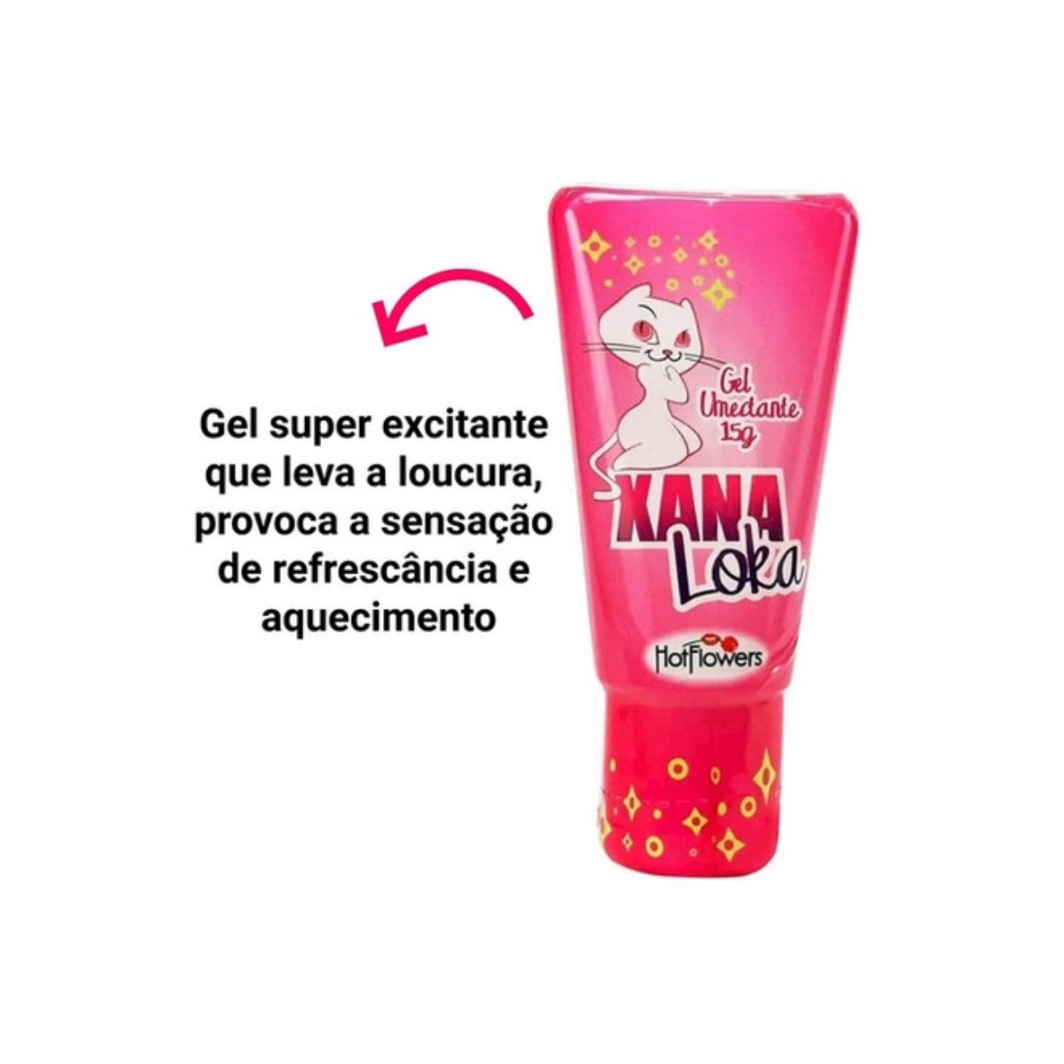 Gel Xana Loka Lubrificante e Excitante Feminino Hot Flowers