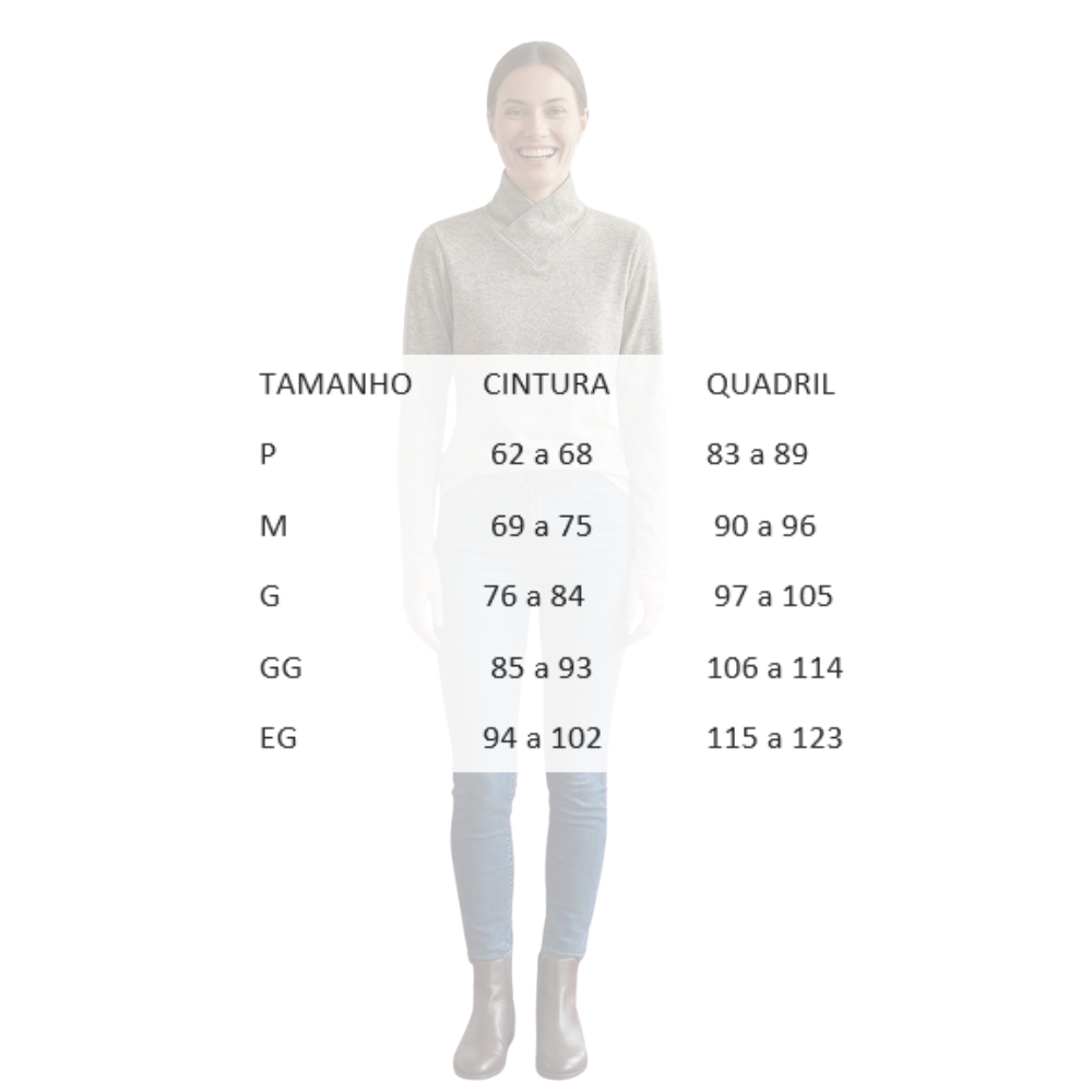 Blusa Básica Gola V Flanelada em Viscose