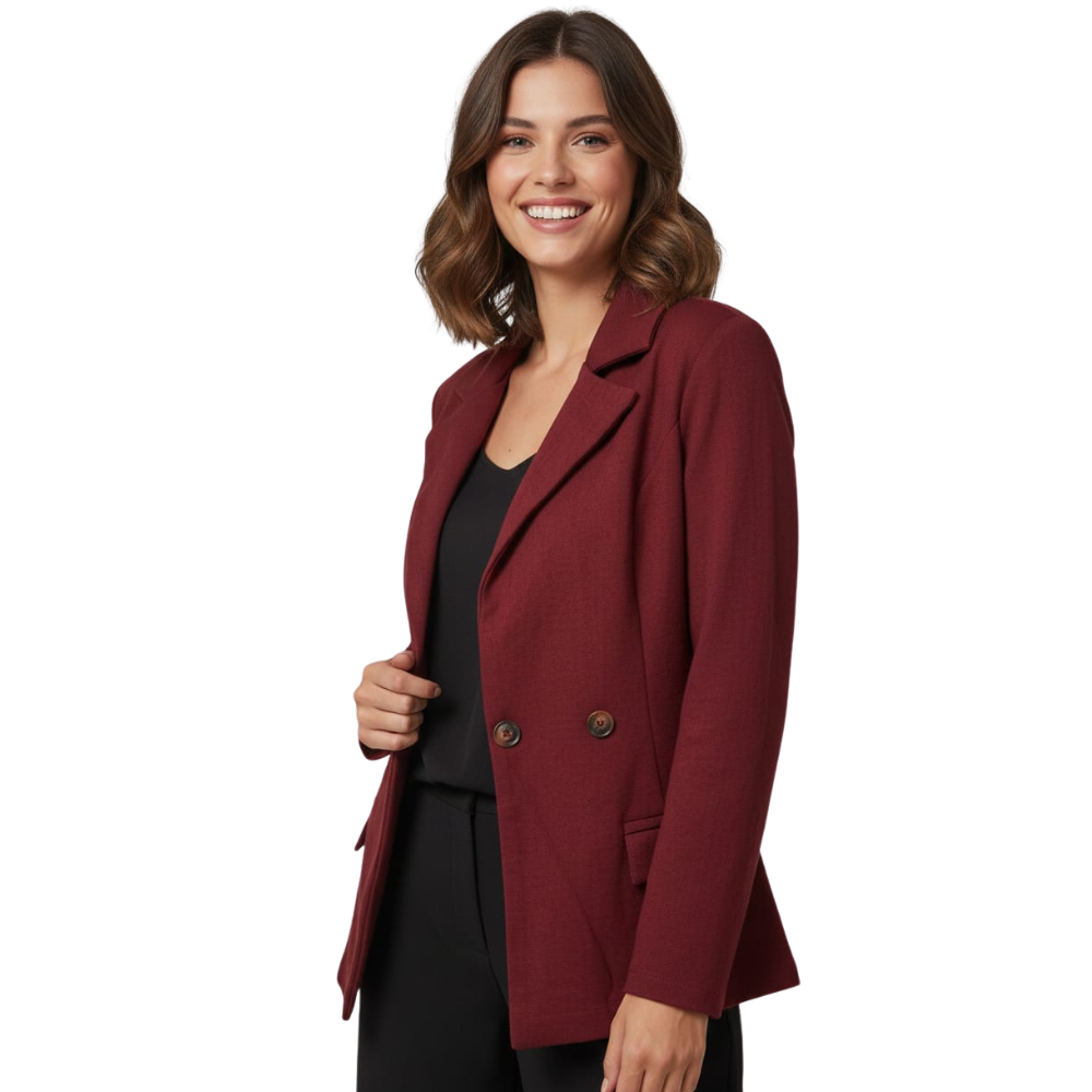 Blazer em Linho Feminino Transpasse Duplo Elegante, Leve e Sofisticado -  Ilícito