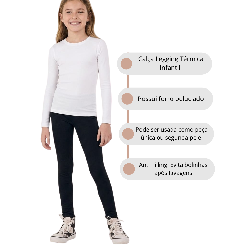 Calça Legging Térmica Infantil Feminina Urban