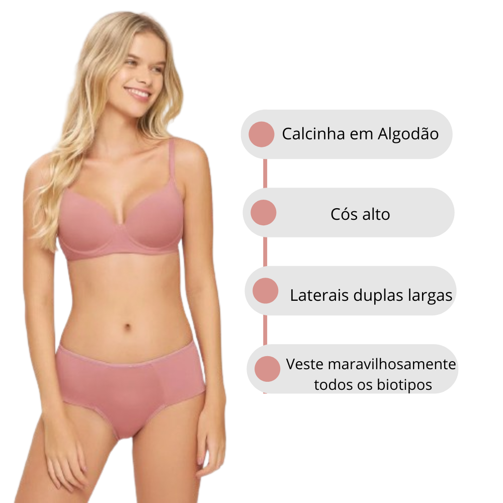 Calcinha Laterais Largas Comfort Recco