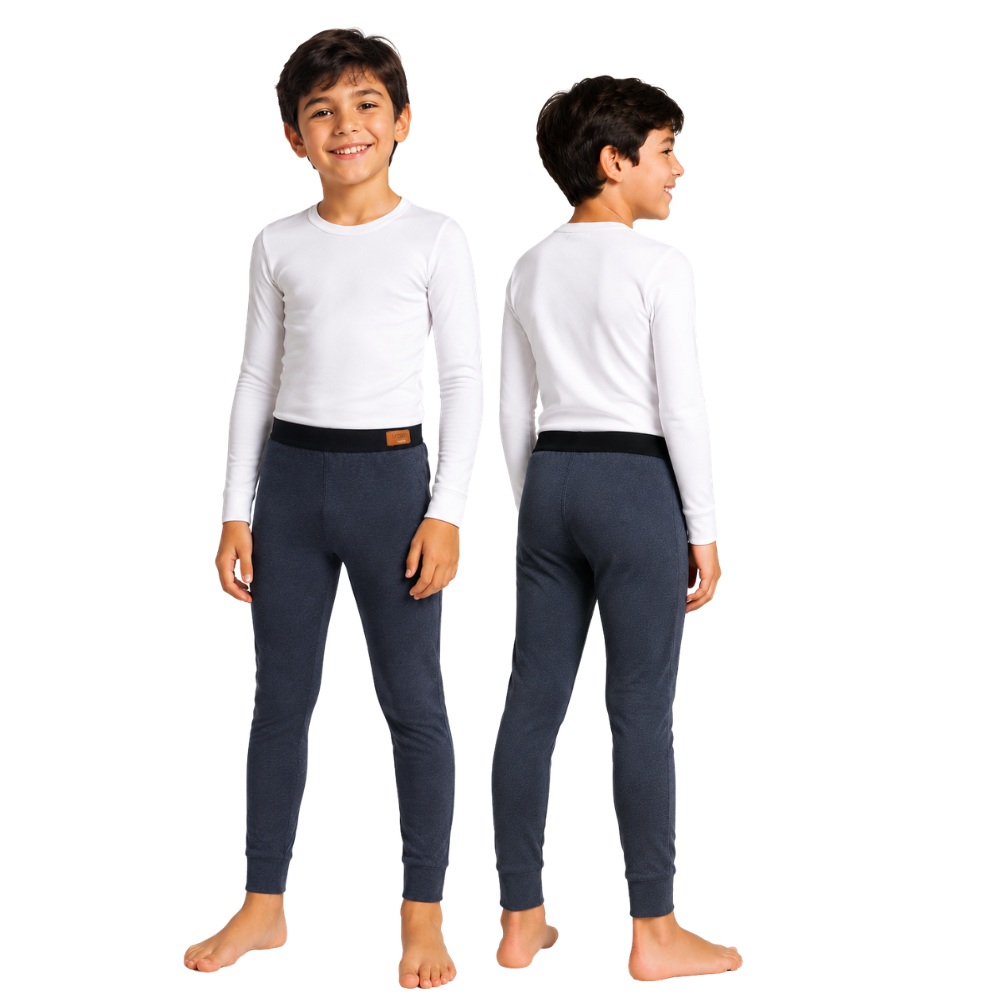 Ceroula Térmica Kids Masculina em Algodão - Proteção no Frio  Tamanho 4 ao 8