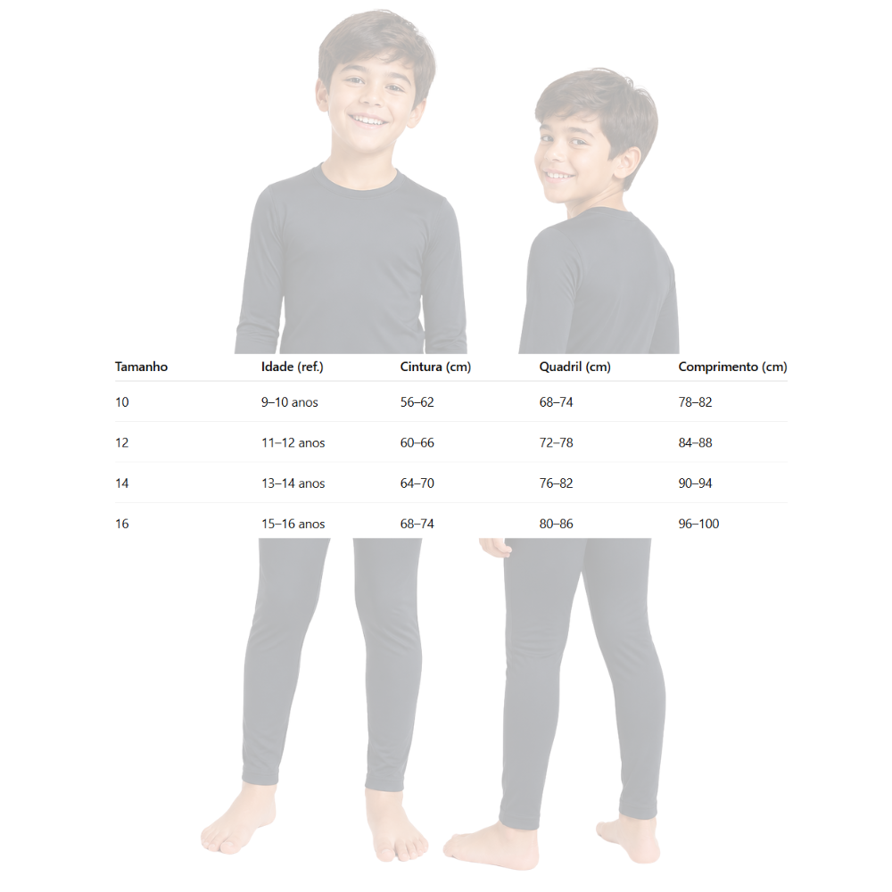 Ceroula Térmica Infantil Masculina Urban Levemente Apeluciada