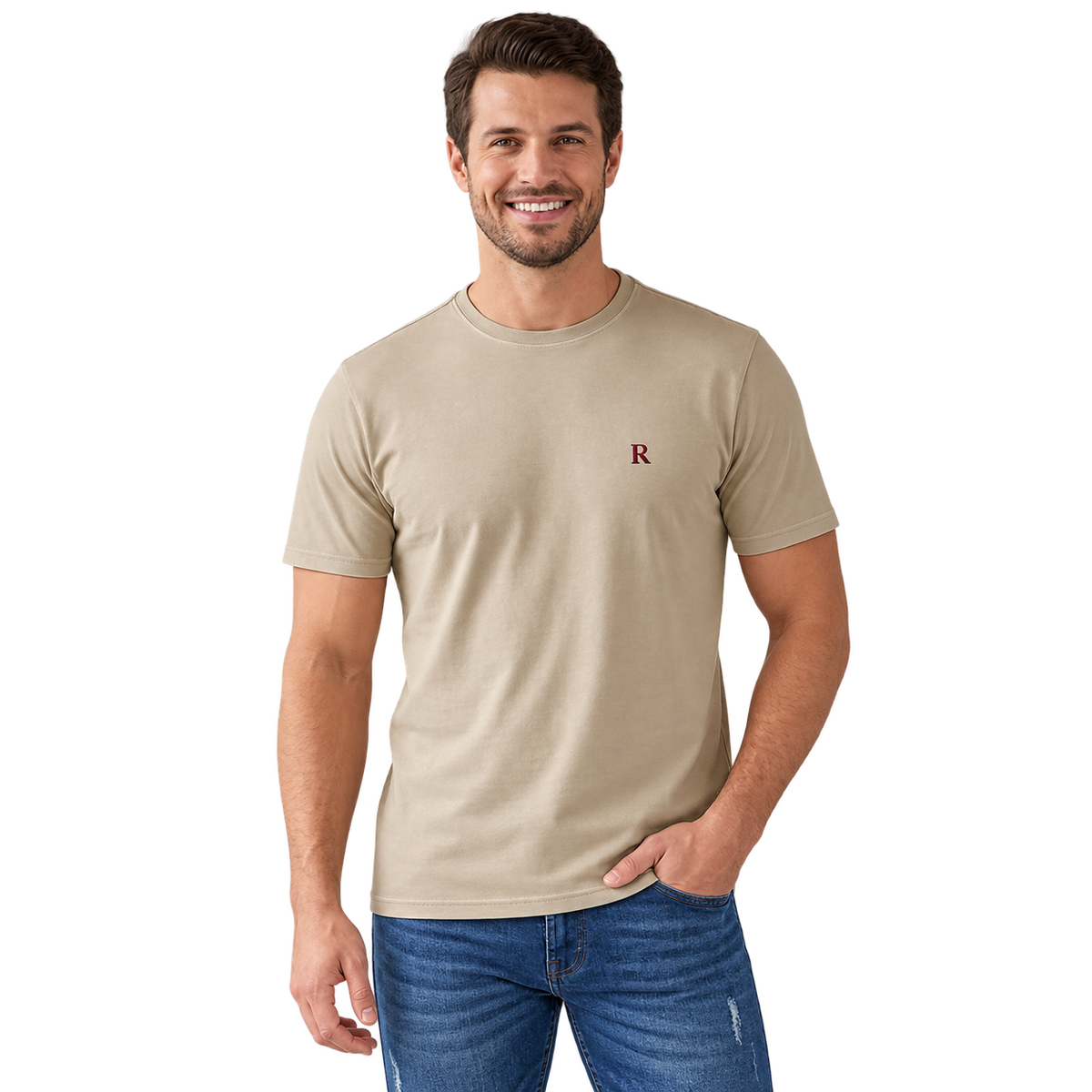Camiseta Básica Masculina 100% Algodão