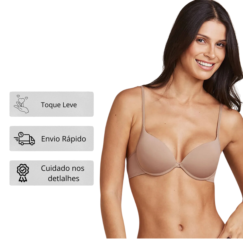 Sutiã Push-Up Alça Rolete