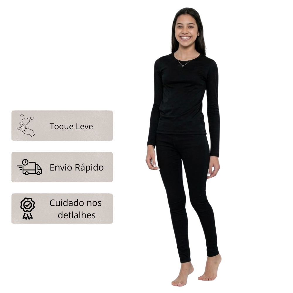 Calça Legging Térmica Infantil Urban com Regulação Térmica