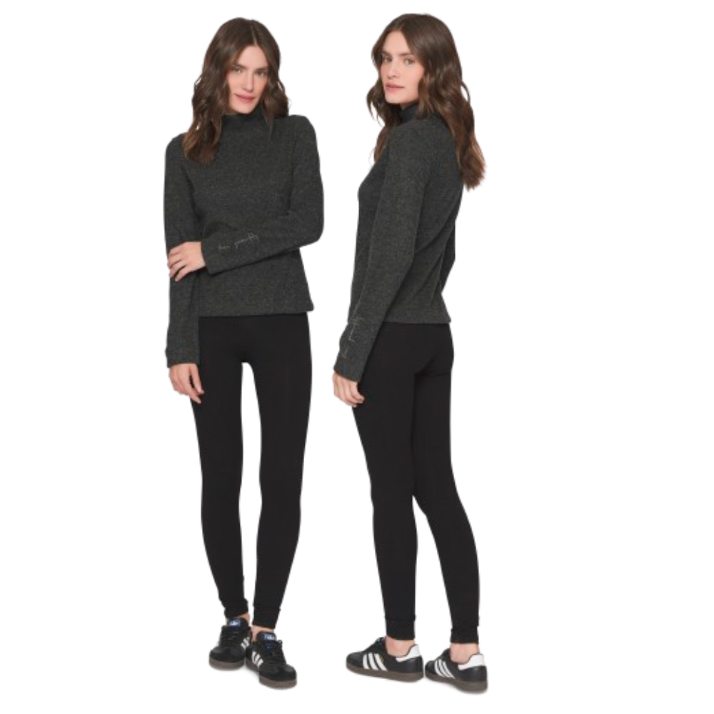 Blusa Básica Feminina Manga Longa Comfy Lua Luá