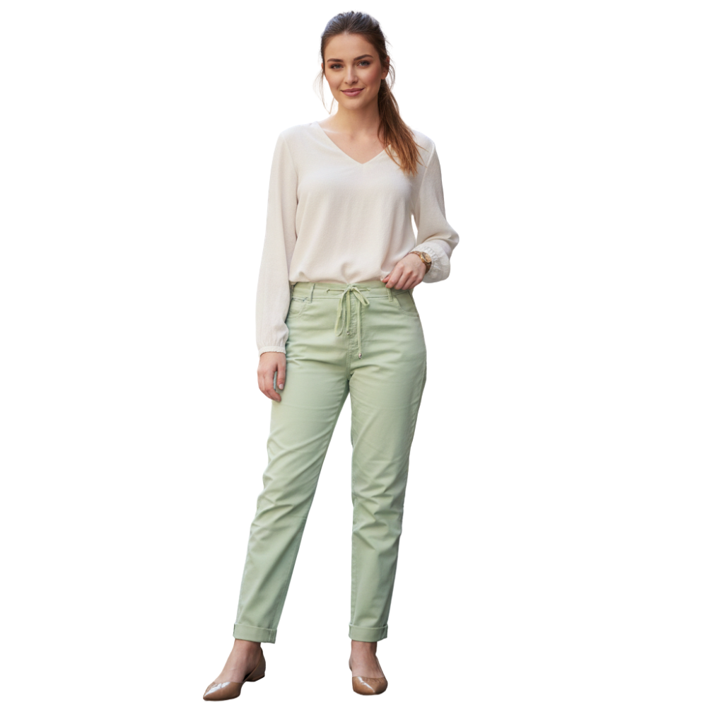 Calça Jeans Casual Feminina Jogging New Stretch
