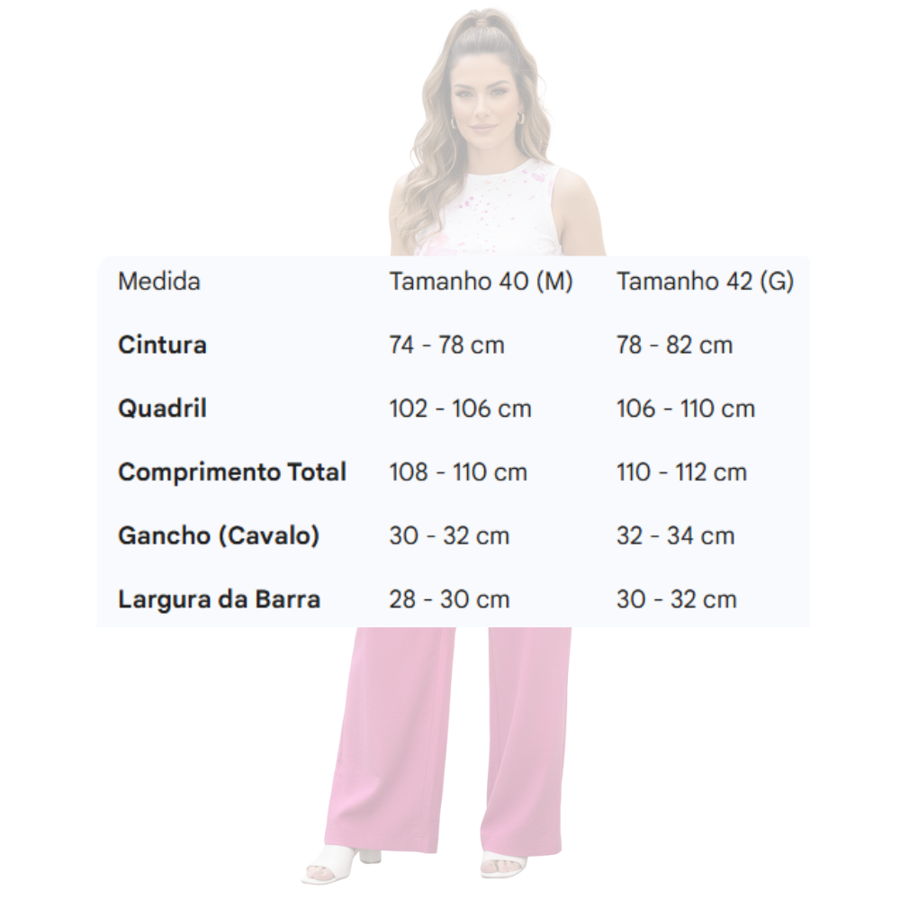 Calça Feminina Cargo Visco Tencel Paletizado
