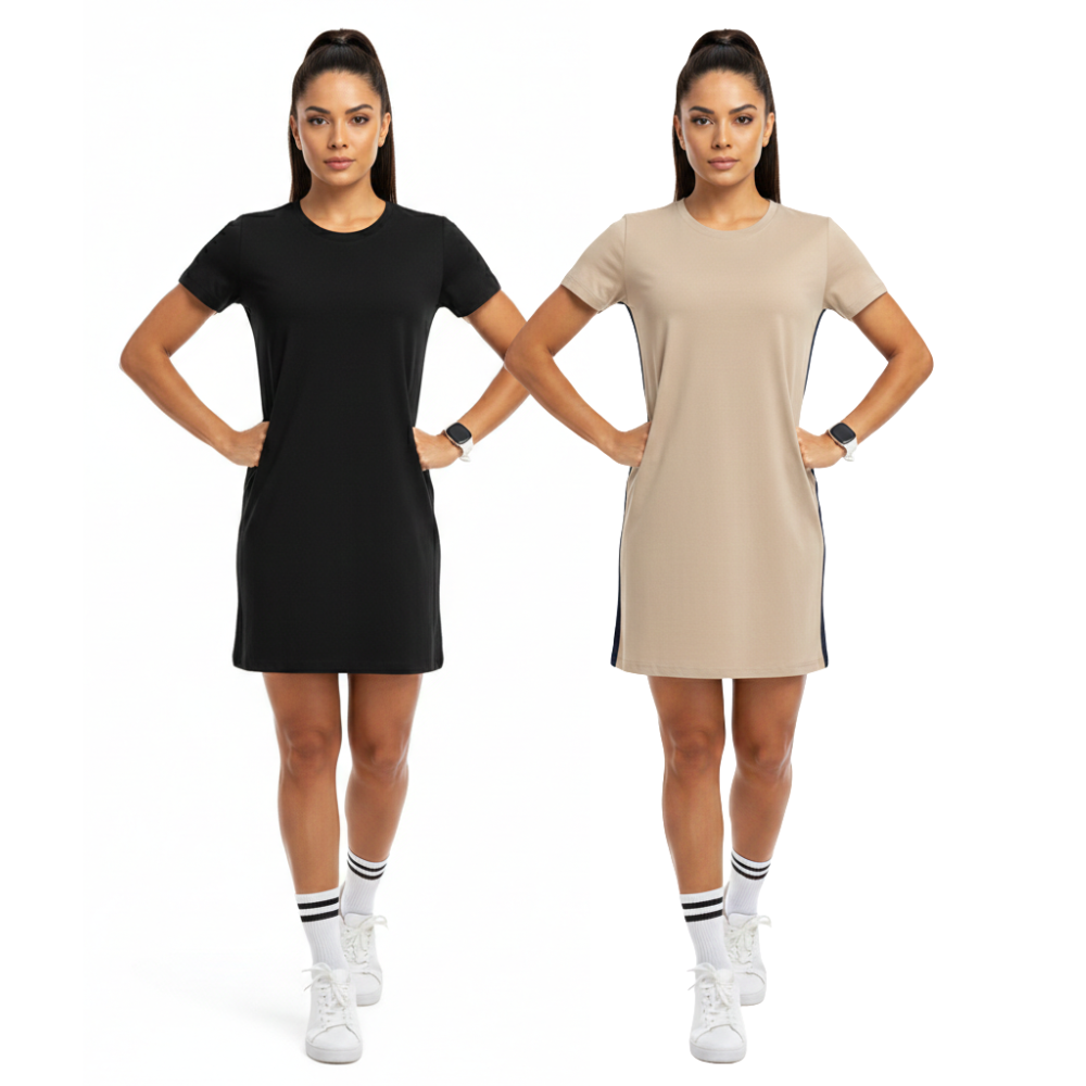 Vestido em Moletinho de Viscose com Elastano