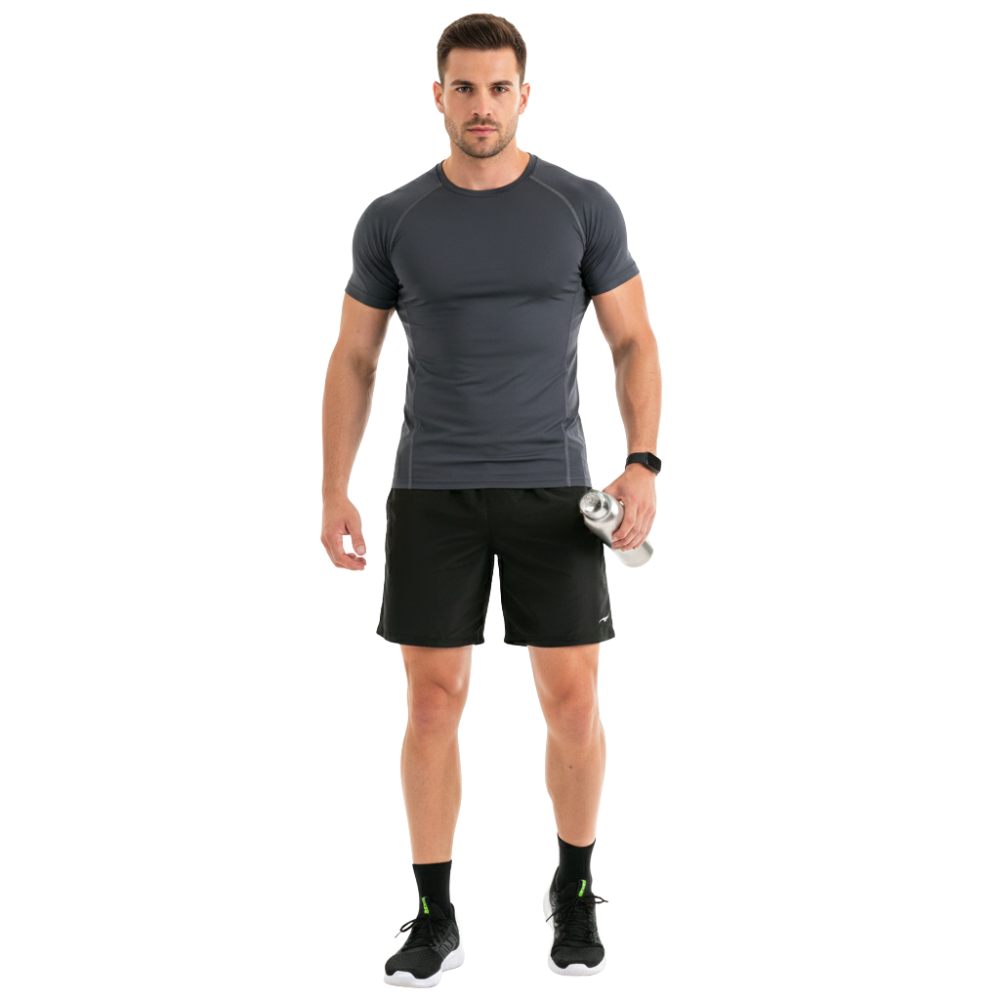 Bermuda Fitness Masculina com Bermuda Interna Conforto e Liberdade de Movimento