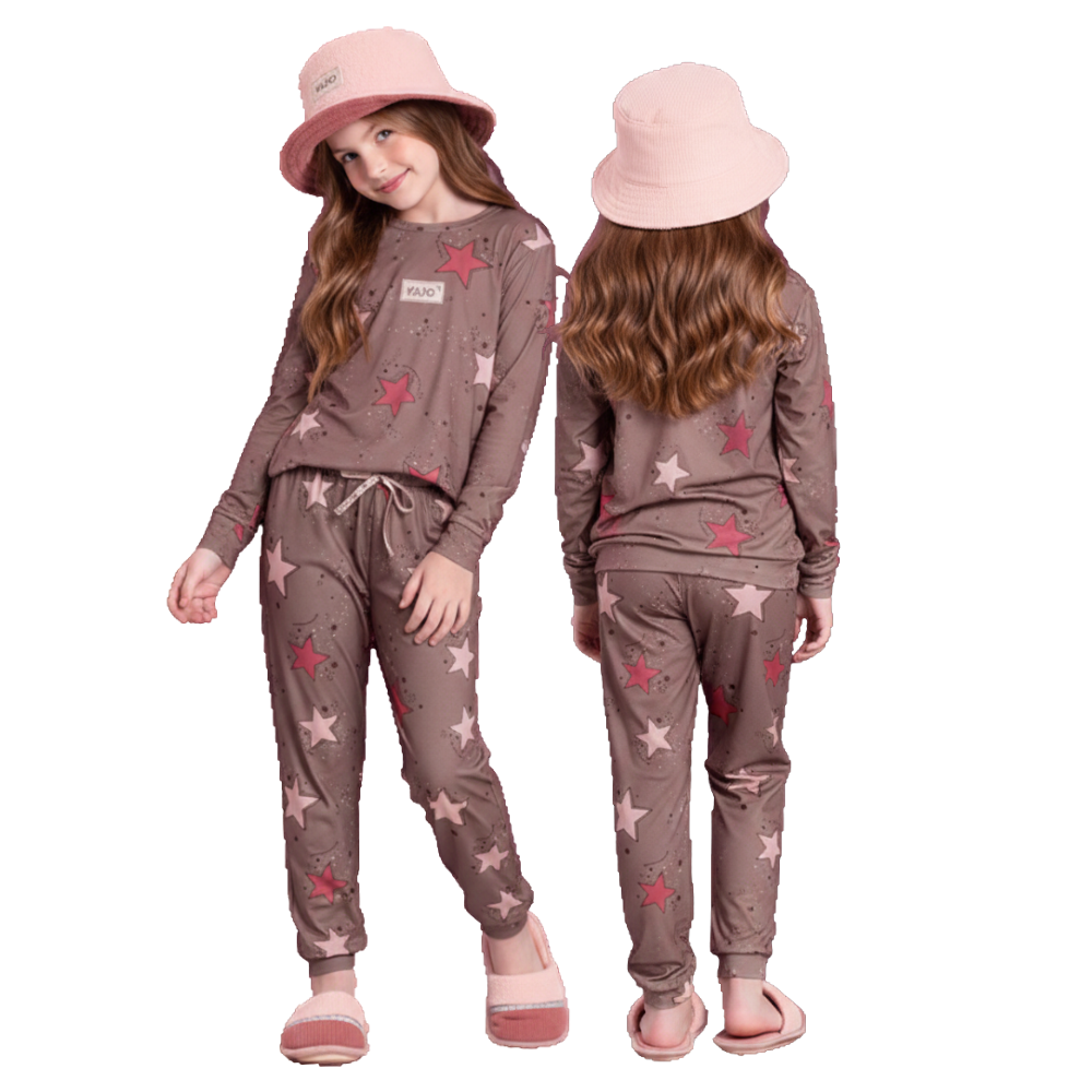 Pijama Jogger Infantil Stars Guide Lua Luá