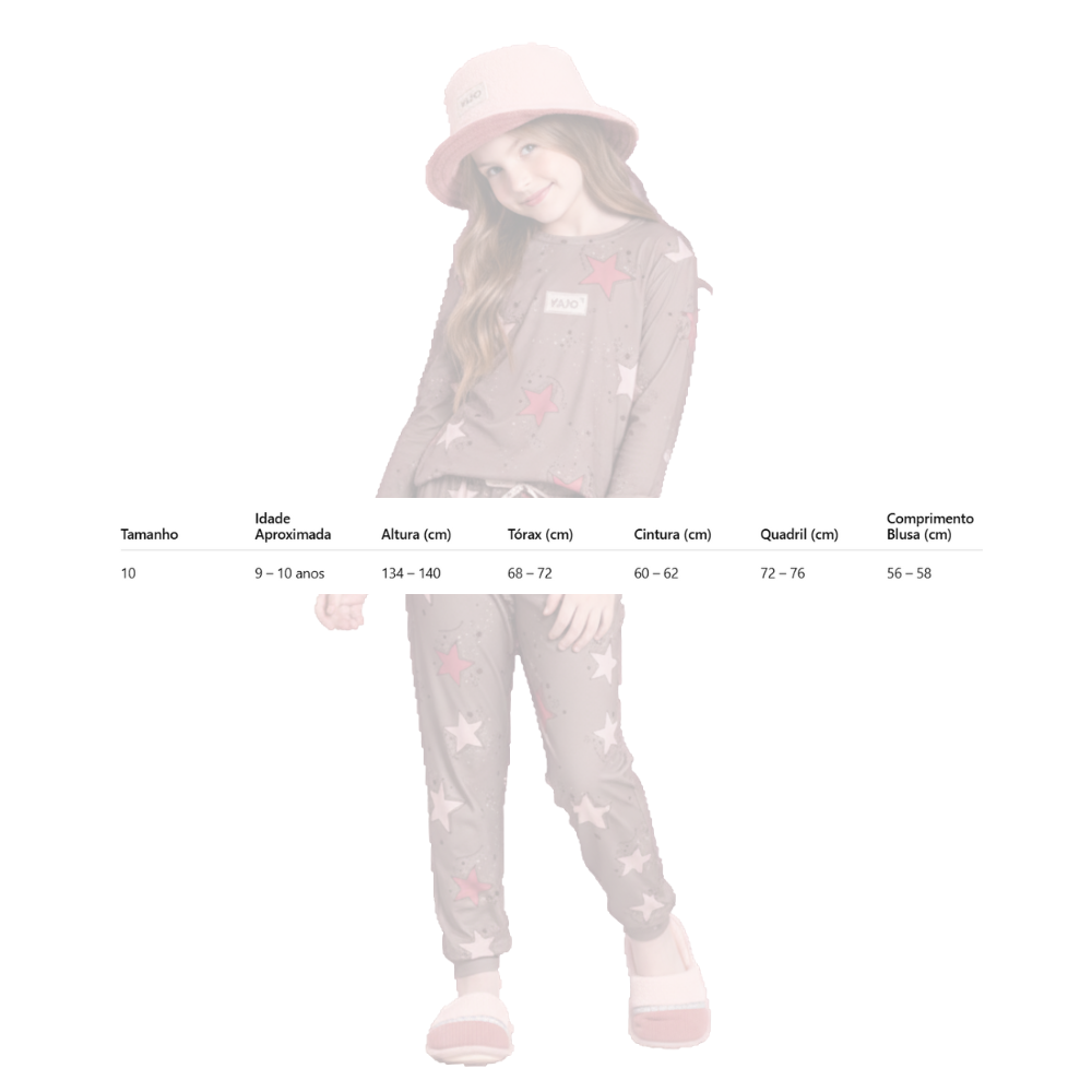 Pijama Jogger Infantil Stars Guide Lua Luá