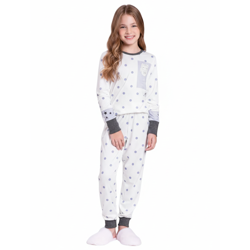 Pijama Slim Owl Shines Meia estação Lua Luá