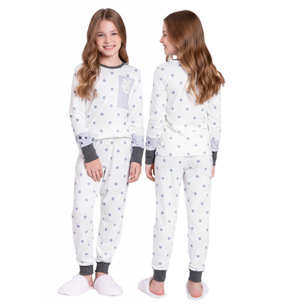 Pijama Slim Owl Shines Meia estação Lua Luá