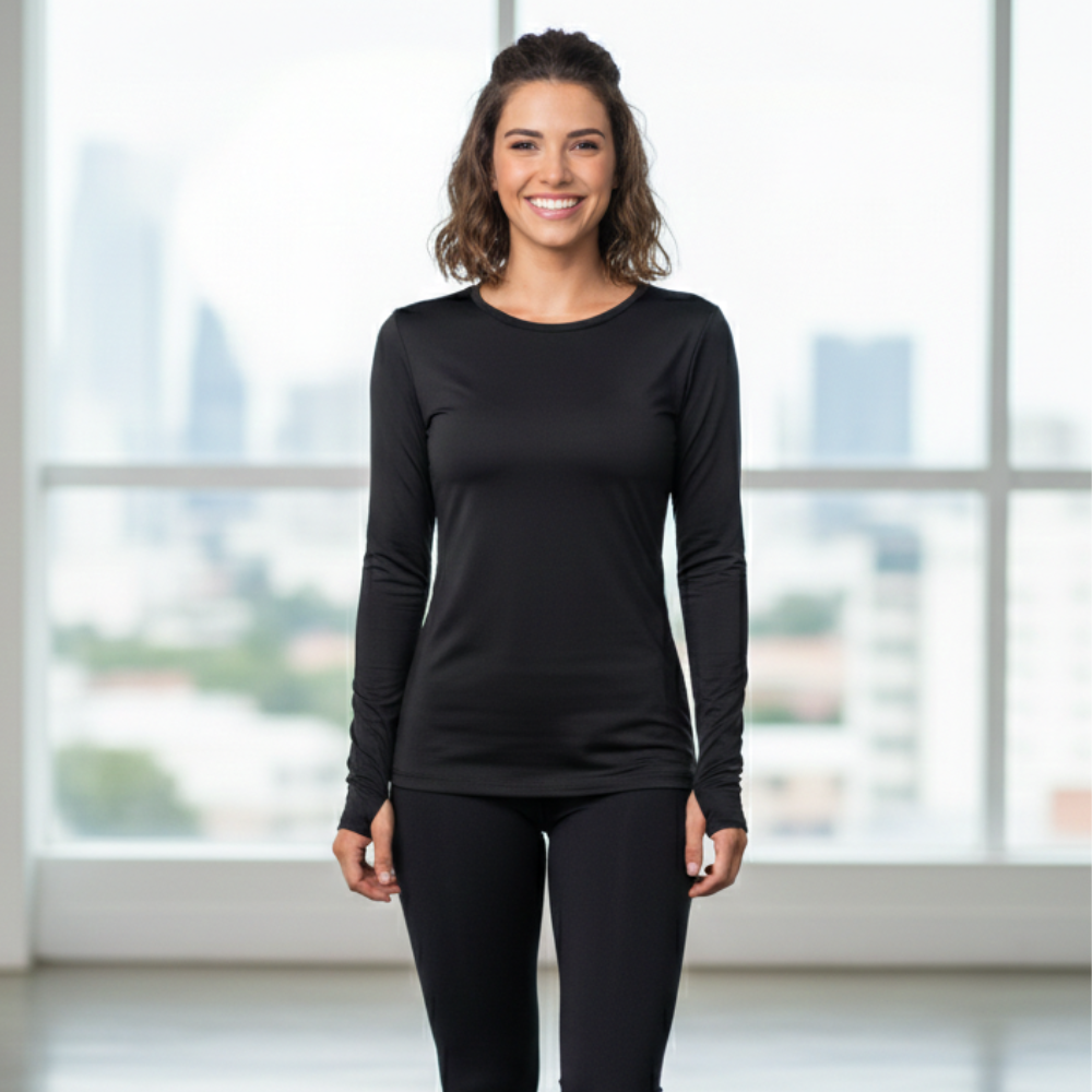 Básica Térmica Feminina com Proteção Solar UV50+