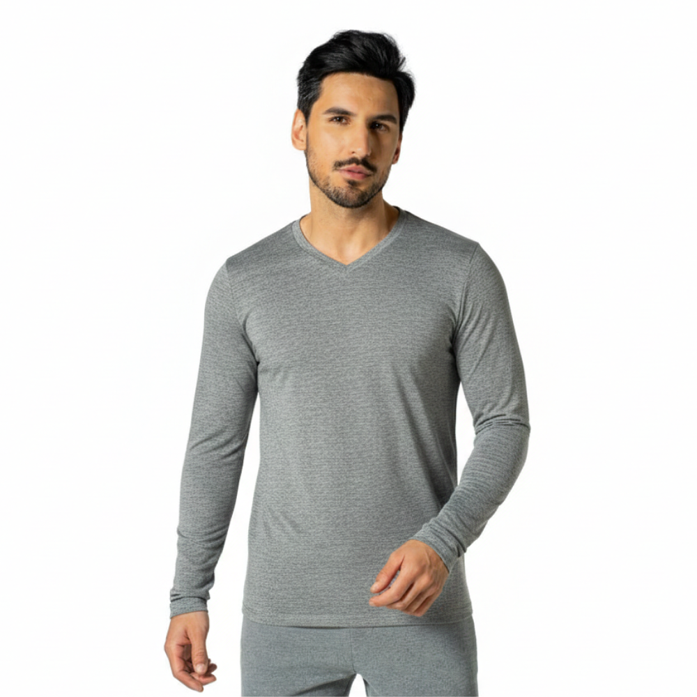 Básica Térmica Masculina  Gola V Manga Longa