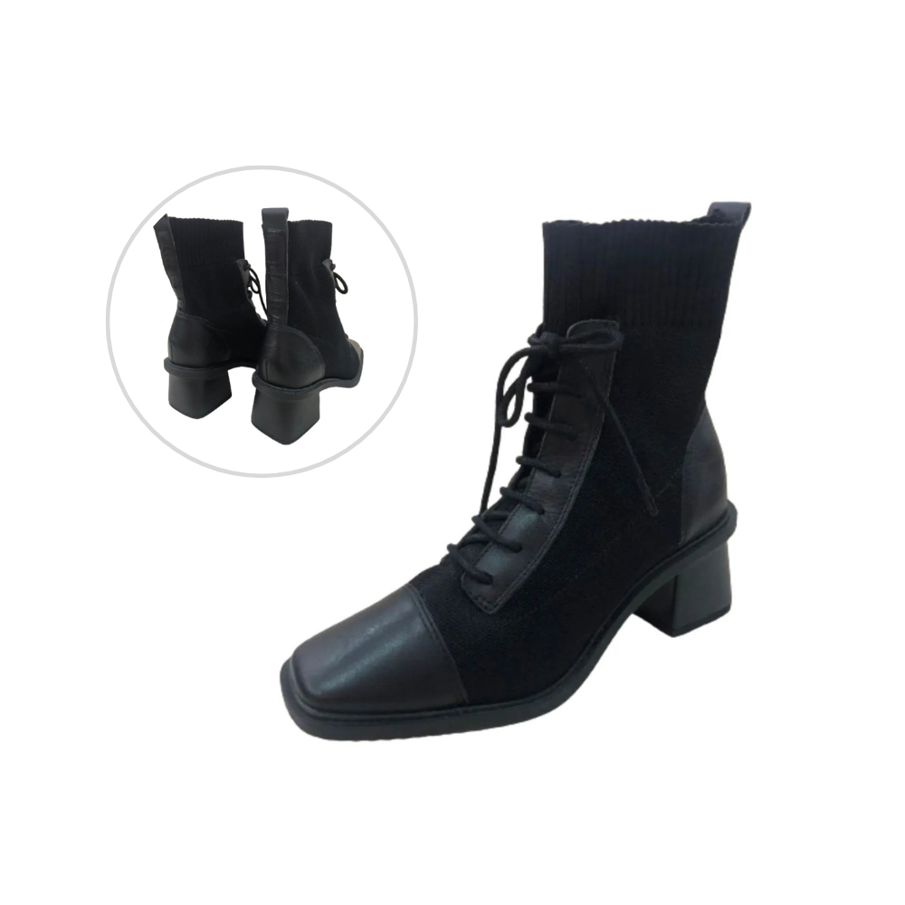 Bota Feminina em Napa com Cano Curto Solado de 4cm