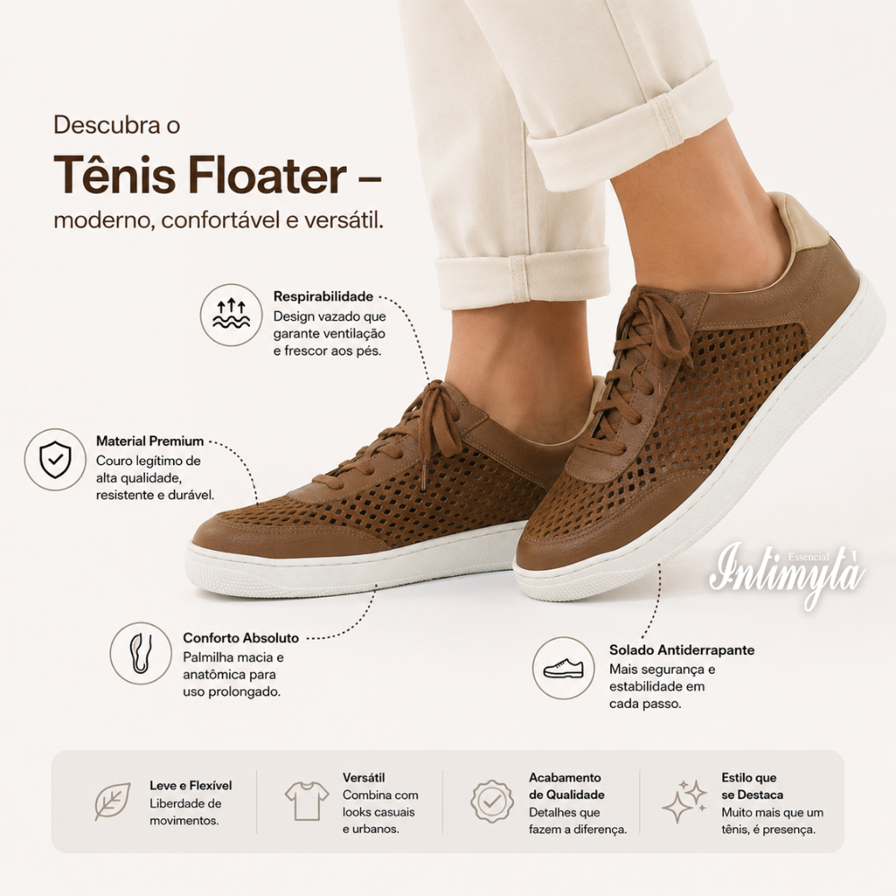 Tênis Floater: Estilo, Conforto e Versatilidade no Seu Dia a Dia