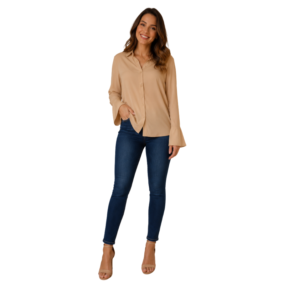 Camisa Feminina Viscose Toque Suave e Respirabilidade