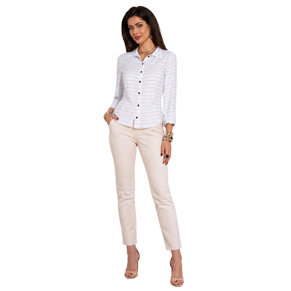 Camisa Social Feminina - O Clássico Atemporal em uma Peça