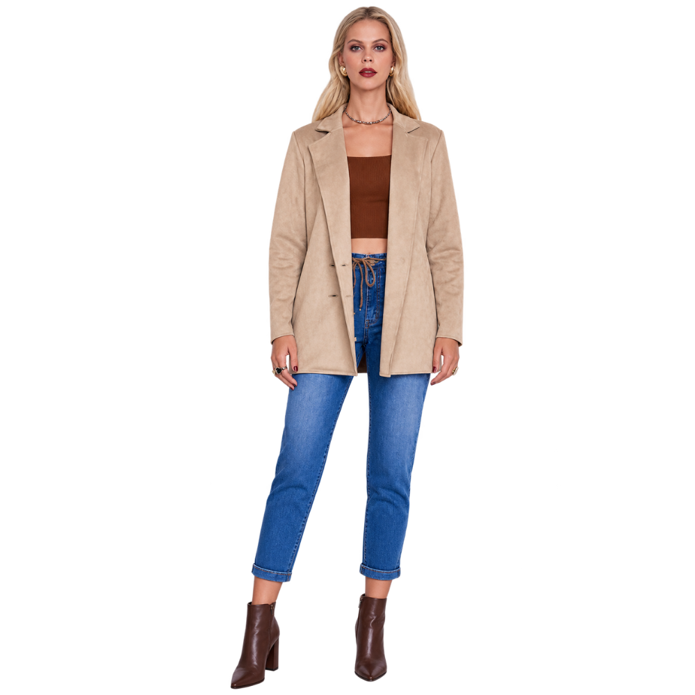 Casaco Feminino Suede - Toque de Elegância para seu Look