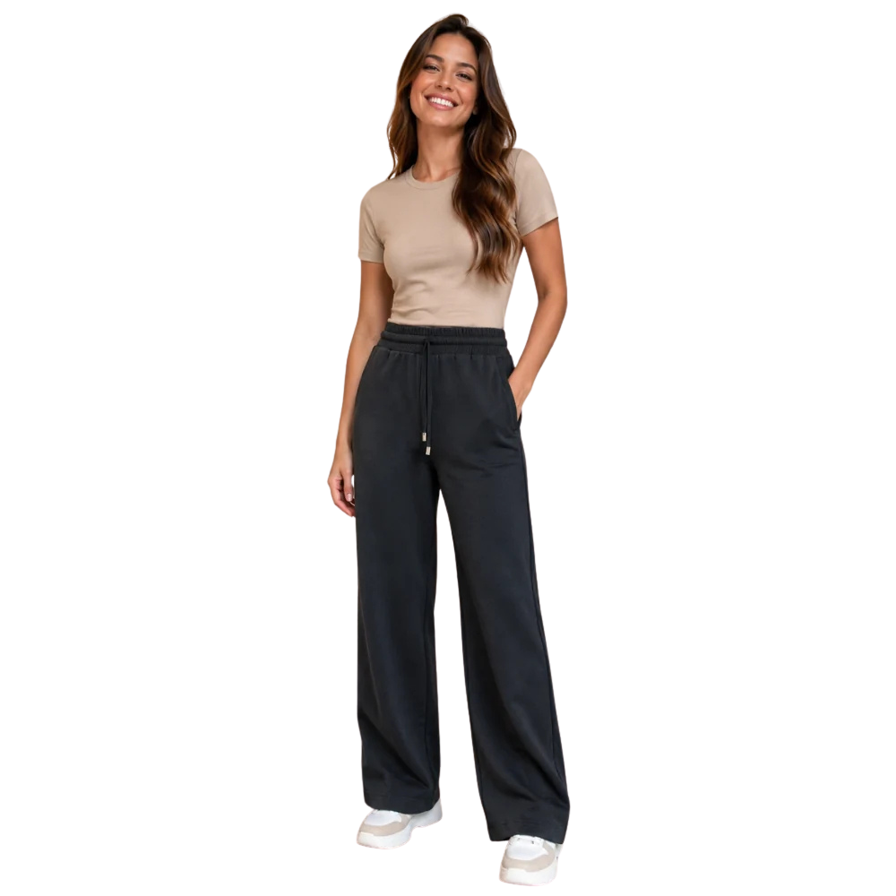 Calça de Abrigo Pantalona Comfy Feminina