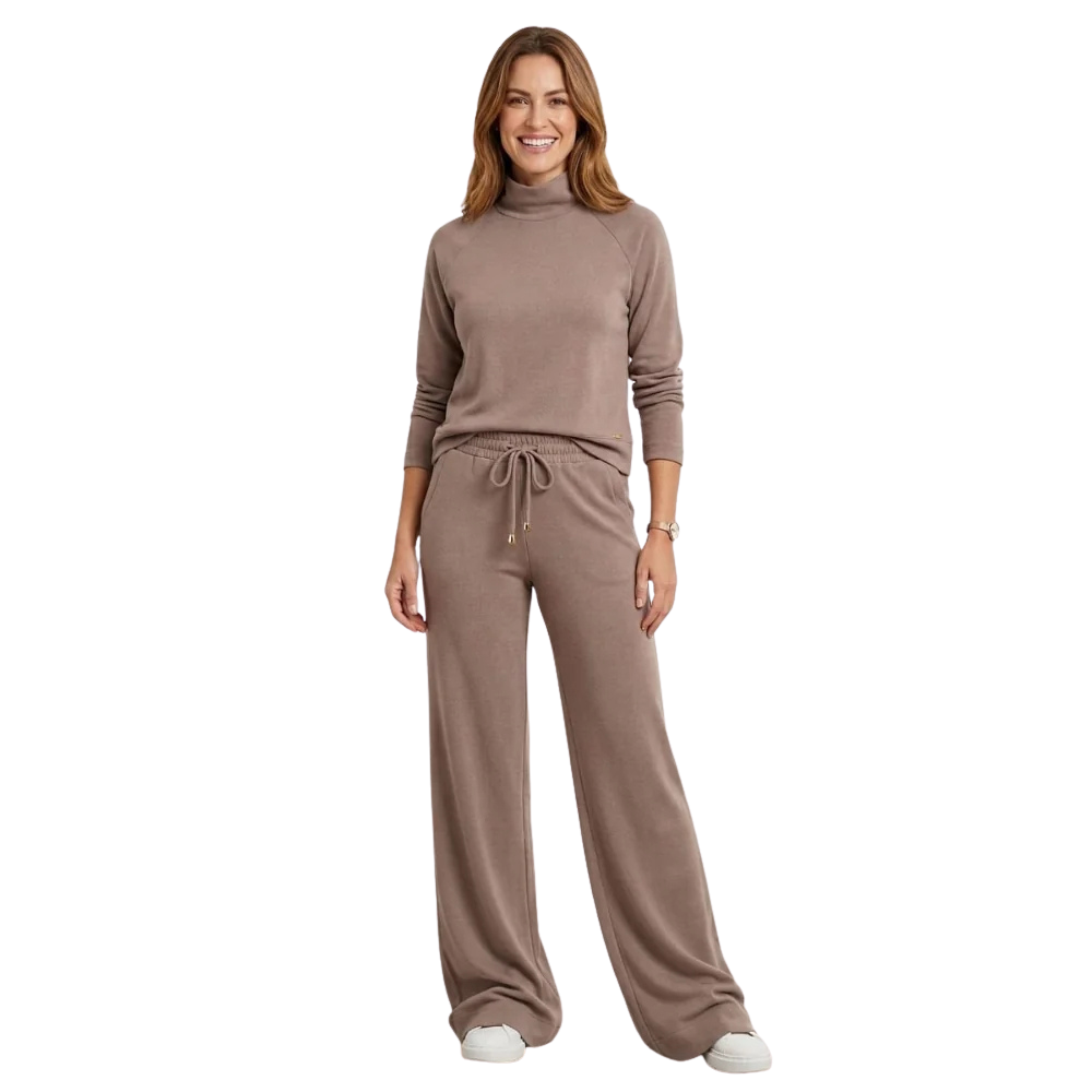 Conjunto Abrigo Feminino Flanelado Comfy