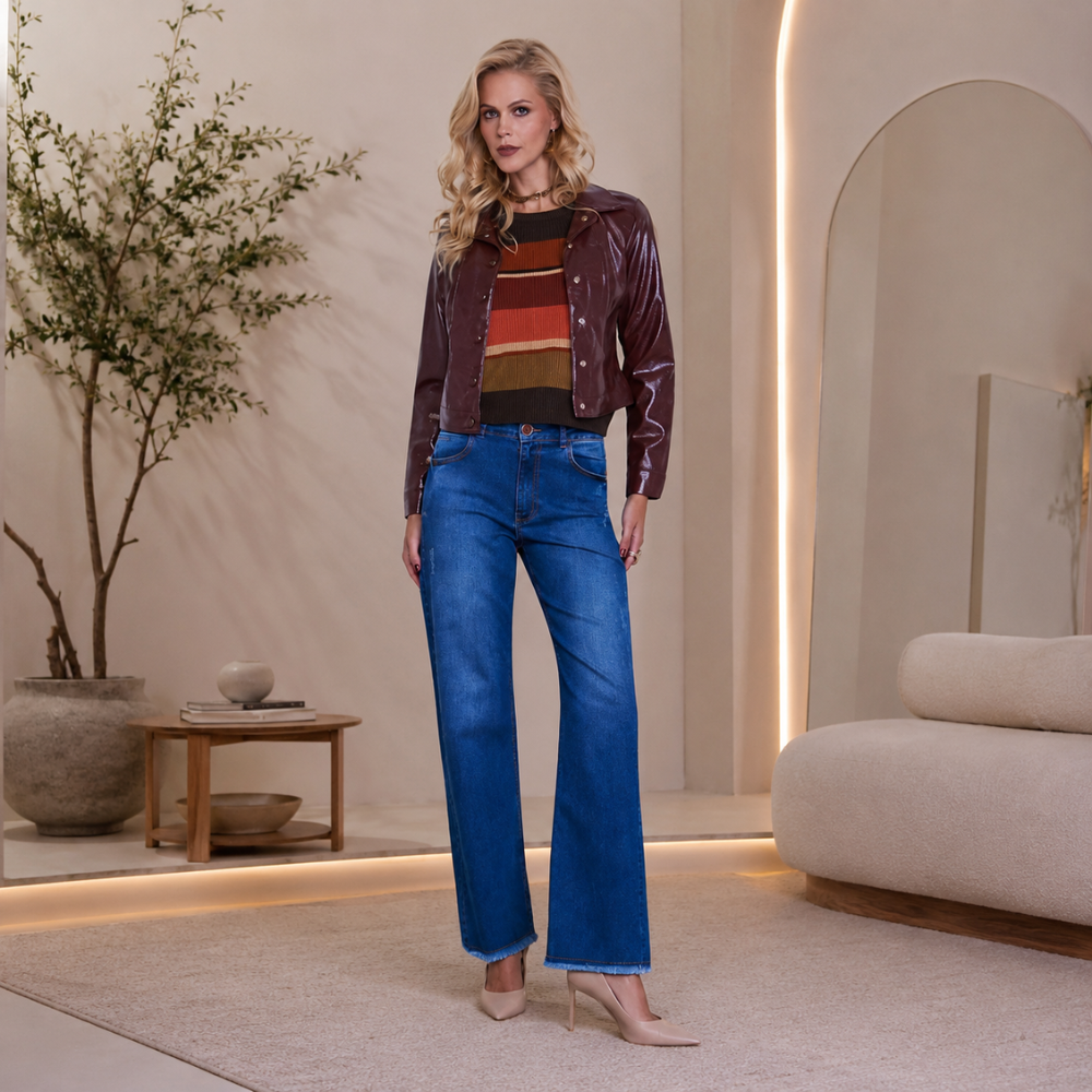 Calça Jeans Wide Leg - Estilo, Conforto e Modernidade