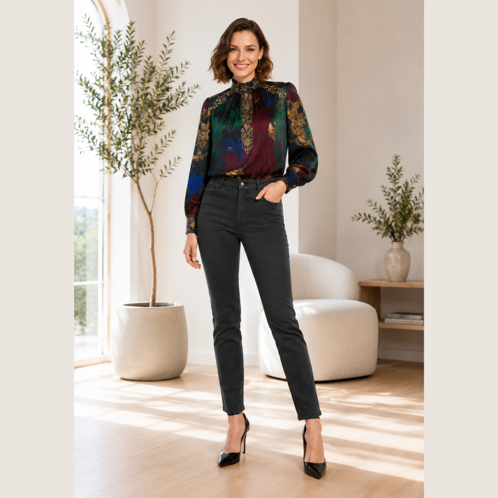 Calça Feminina Resinada Conforto e Estilo para Mulheres Modernas
