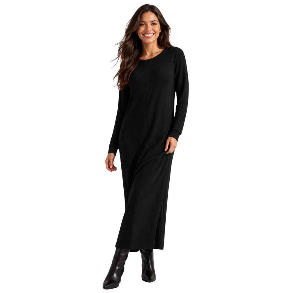 Vestido de Malha Feminino  Leveza, Conforto e Versatilidade para o Dia a Dia