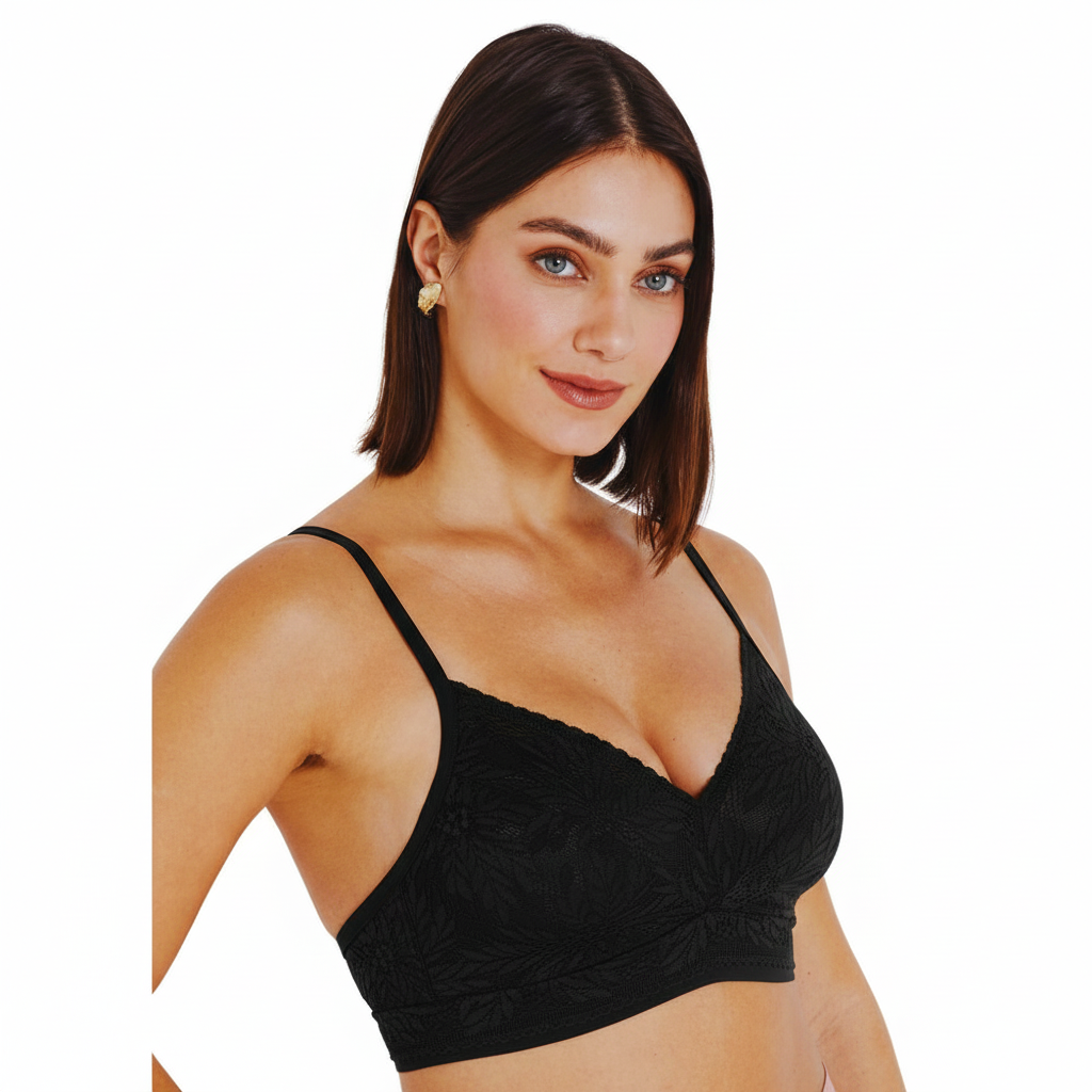 Sutiã em Renda com Sustentação 4S Suave, Segura, Sem Marcas e Sensorial