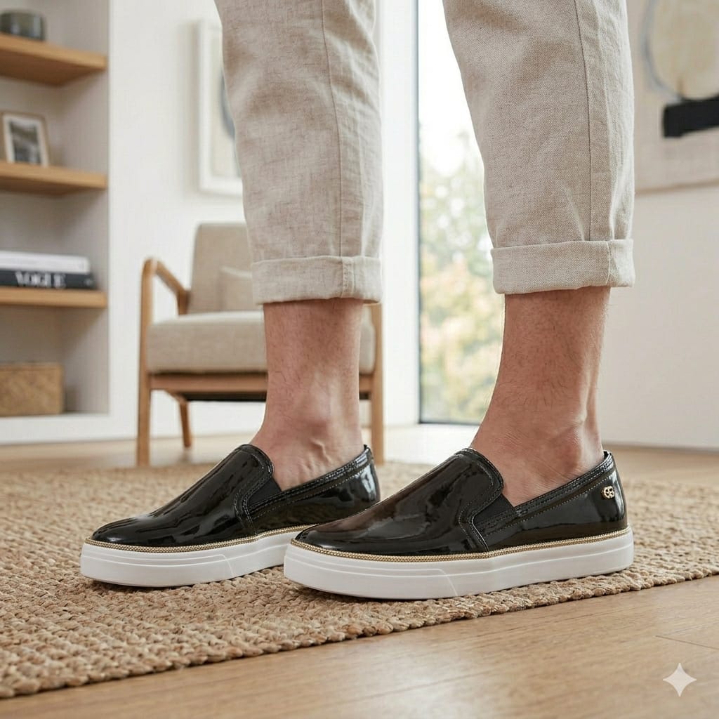 Tênis J-Lasctic Preto/Branco Petite Jolie