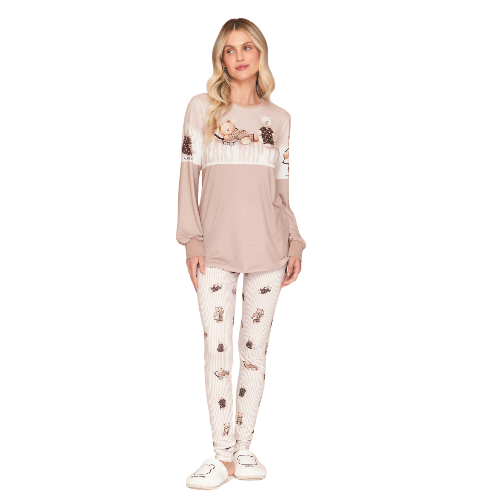 Pijama Legging Feminino Nap Club em Sublime Touch - Lua Luá