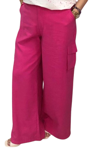 Calça Feminina Cargo Visco Tencel Paletizado