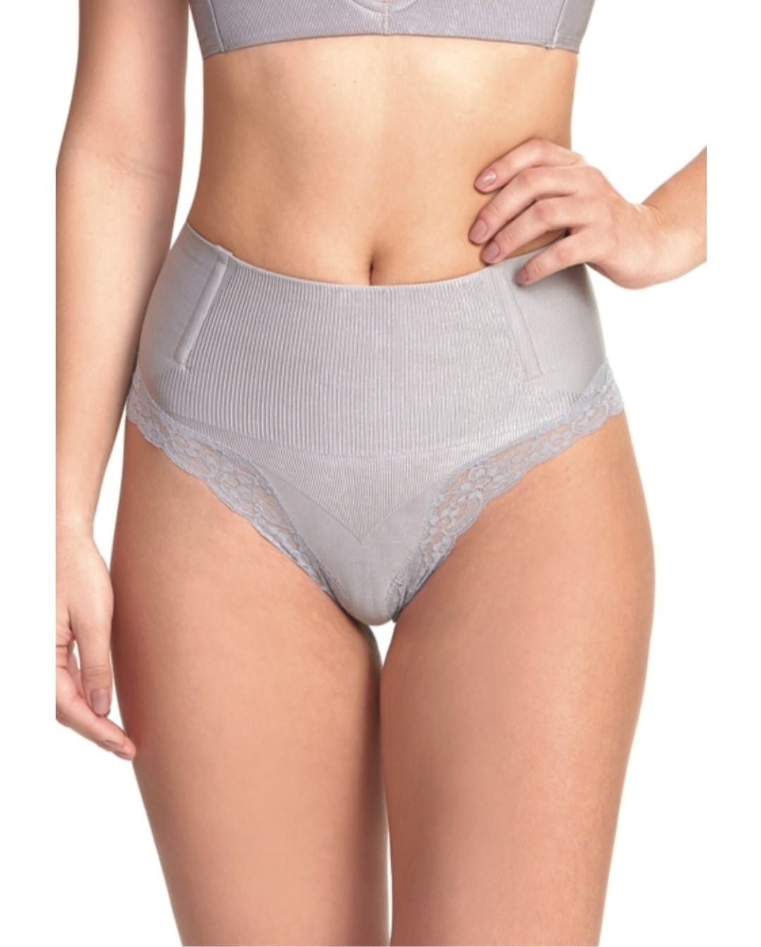 Calcinha Shades Cintura Média Tecido Duplo na Região da Barriguinha com Efeito Modelador Imediato