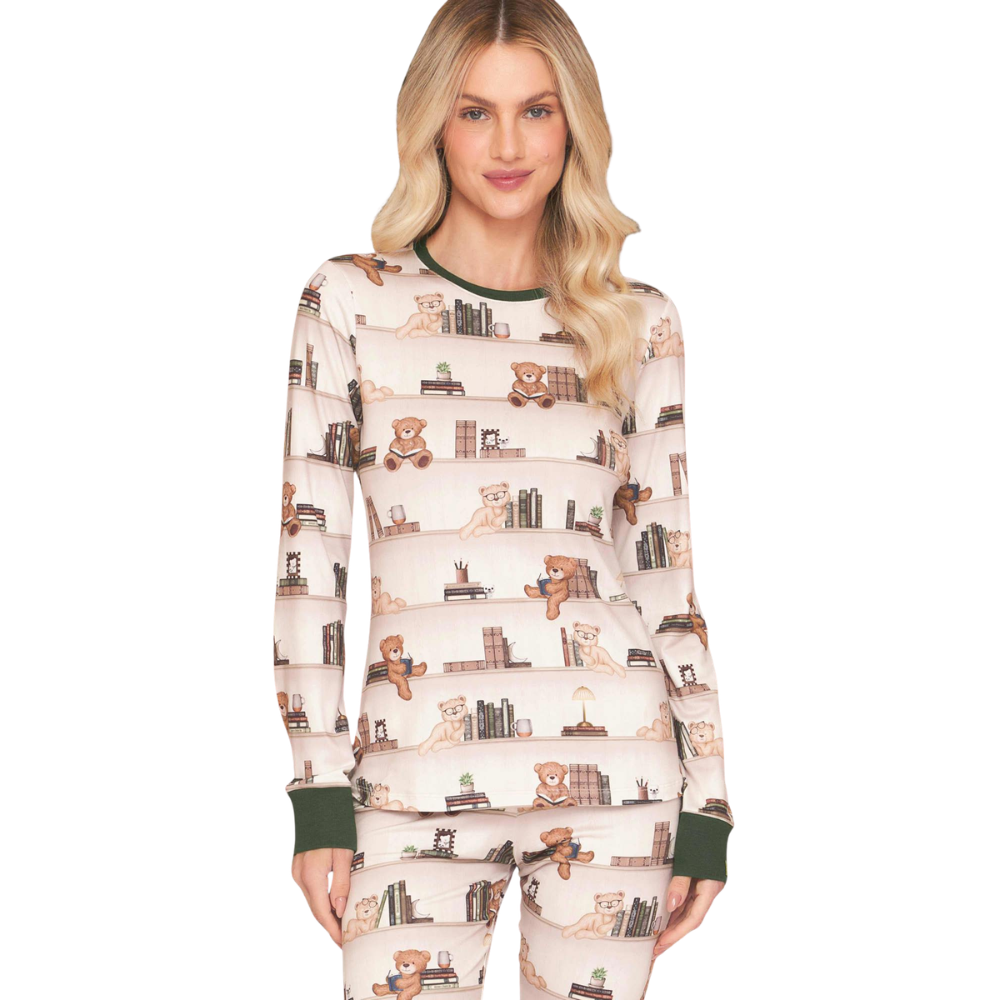Pijama Slim Feminino All Print BB Moment em Sublime Touch