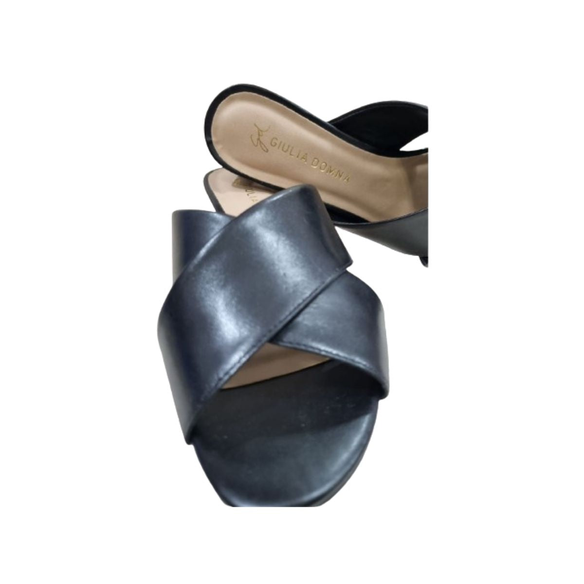 Tamanco Atanado Stone Preto com Tiras Cruzadas