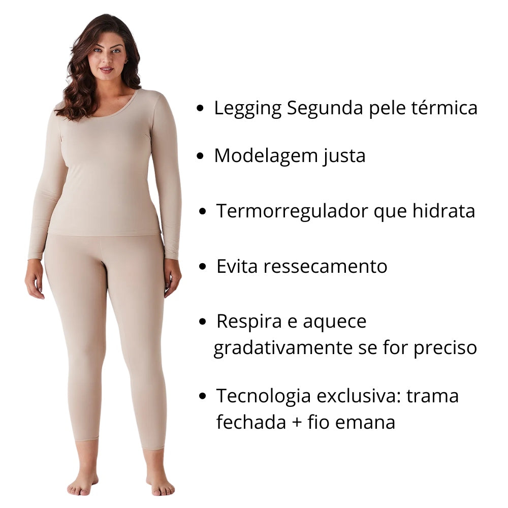 Legging  Segunda Pele Térmica Emana com Modelagem Justa