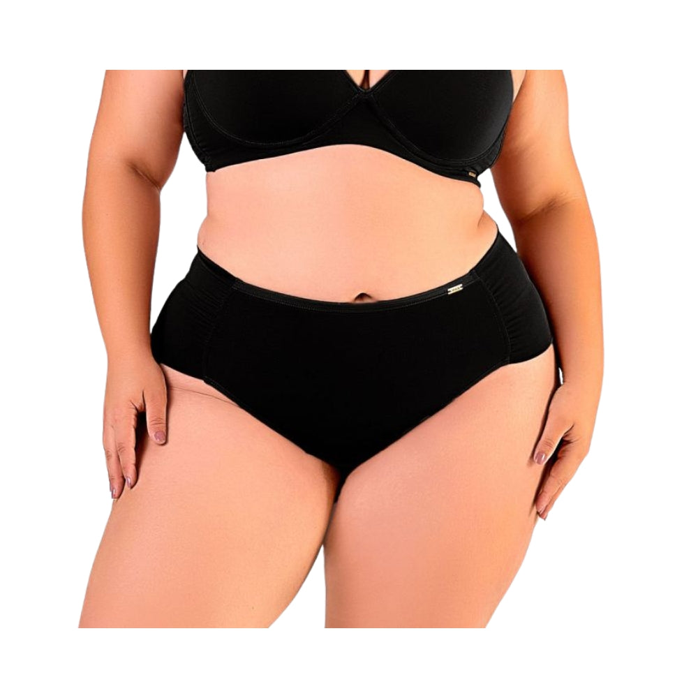 Calcinha Plus Bombom Fio Dental com Forro 100% Algodão Antibacteriano