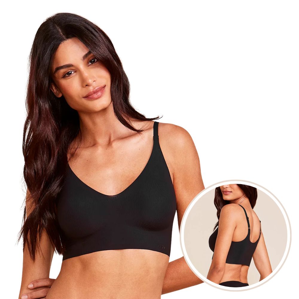 Sutiã Top com Bojo Removível com Tecido Leve e Elástico